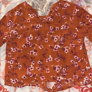 Long Sleeve Cropped Blouse